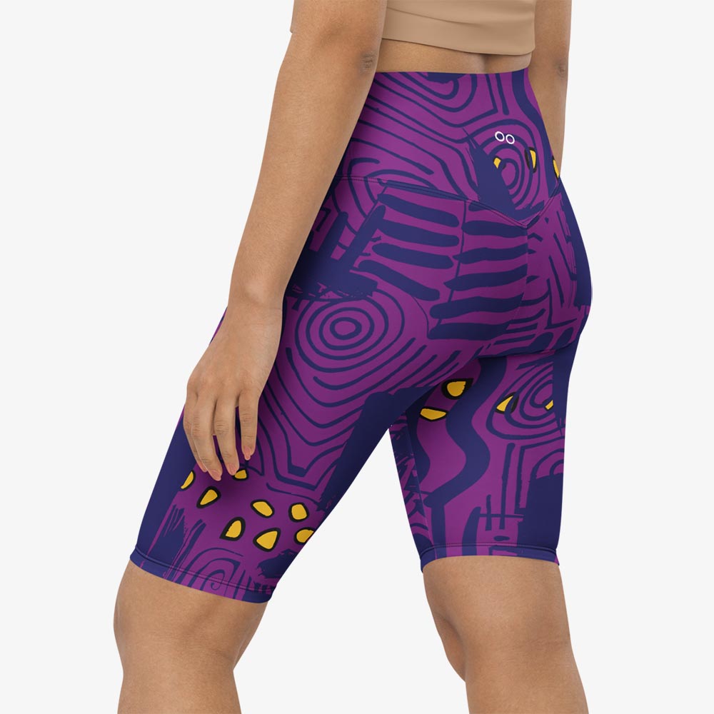Electric Maze Biker Shorts