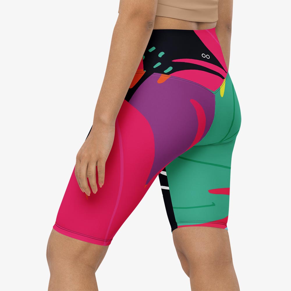 Neon Jungle Biker Shorts