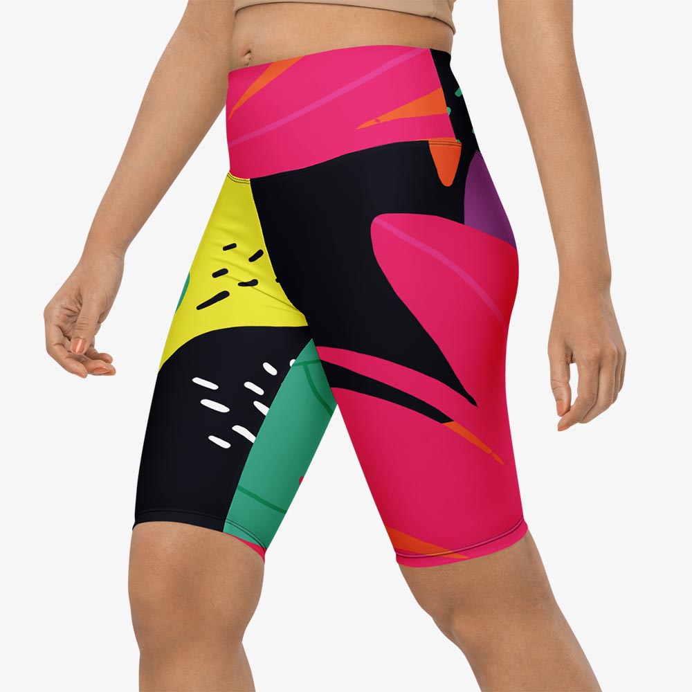 Neon Jungle Biker Shorts
