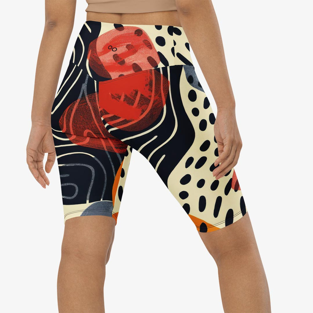Dots & Waves Biker Shorts