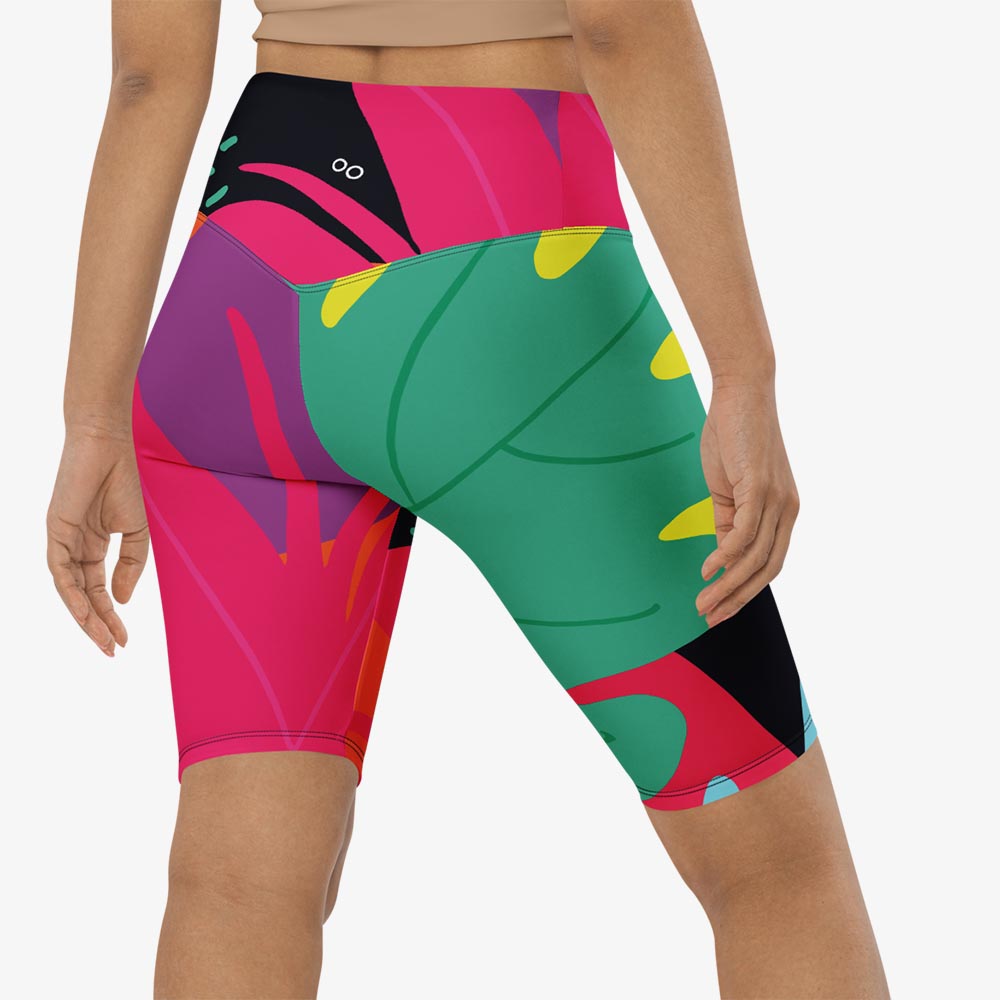 Neon Jungle Biker Shorts