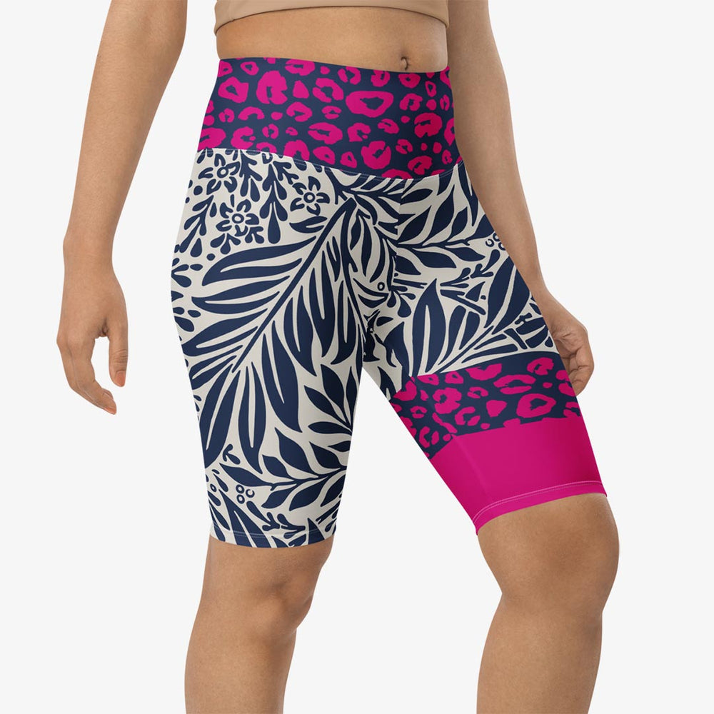 Palms & Pards Biker Shorts