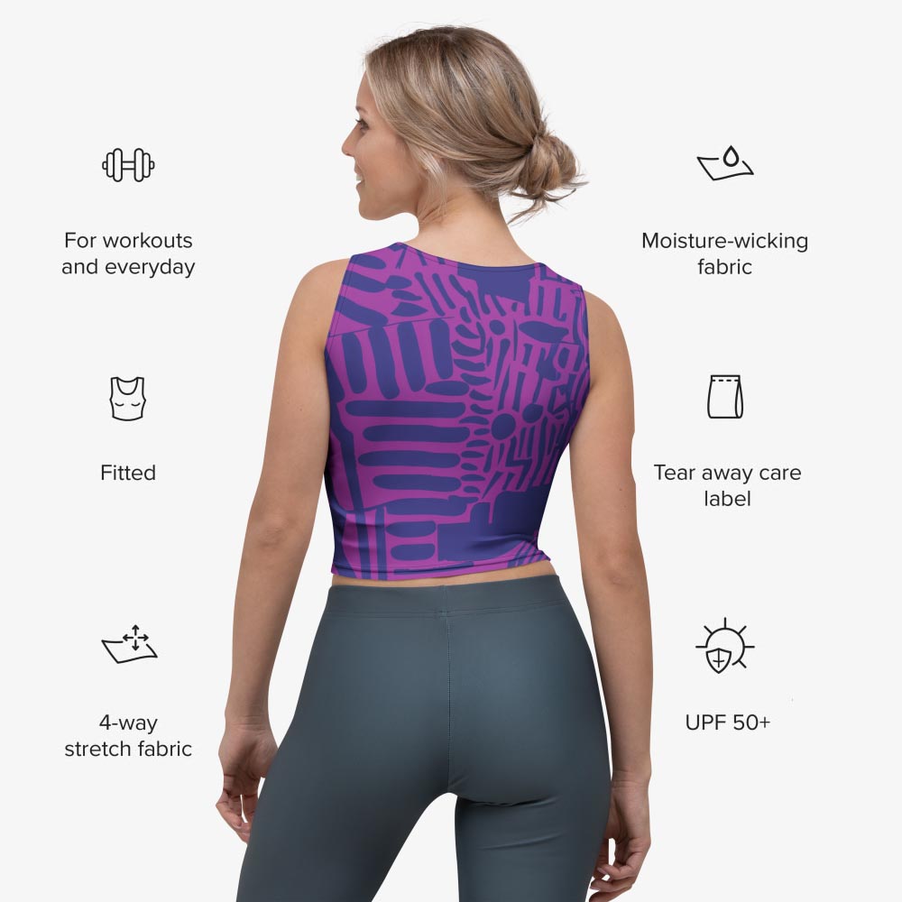 Electric Maze Crop Top