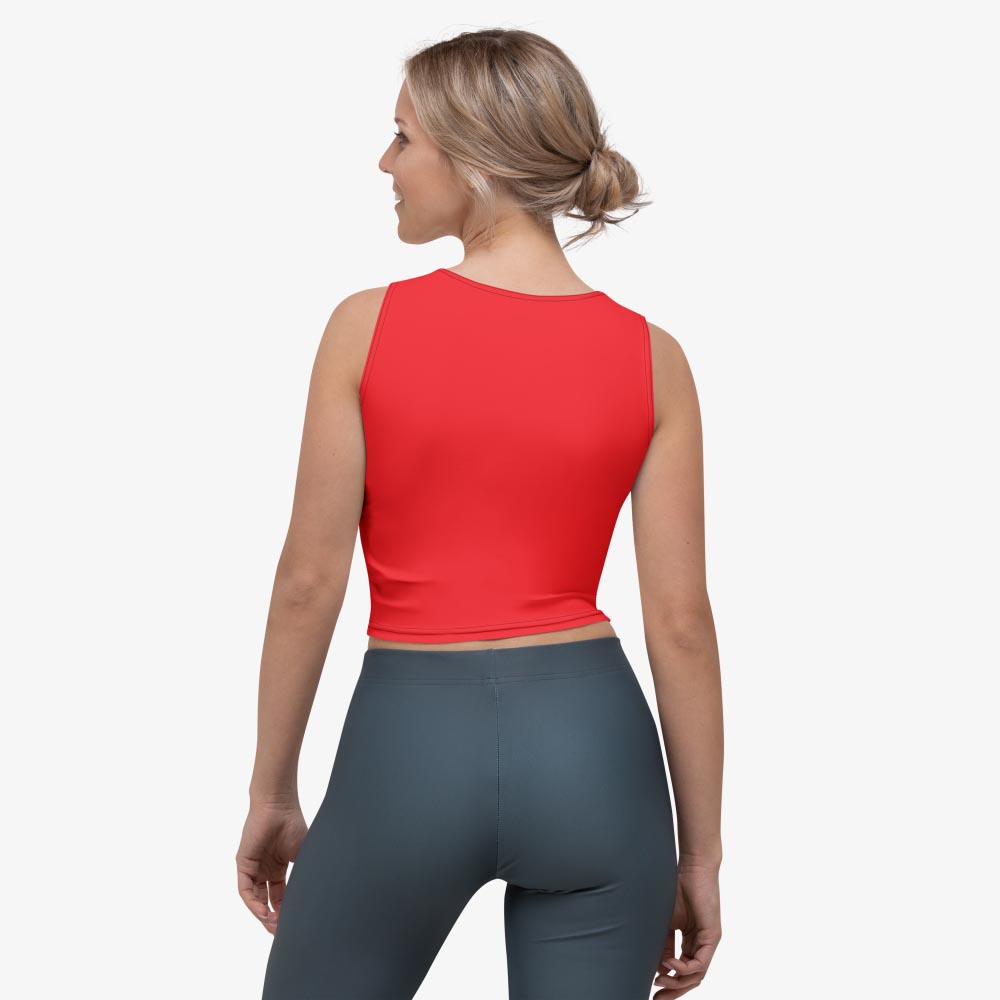 Red Monochrome Crop Top (matches Stripes & Petals)