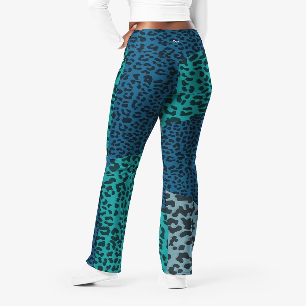 Frankencheetah Flare Leggings