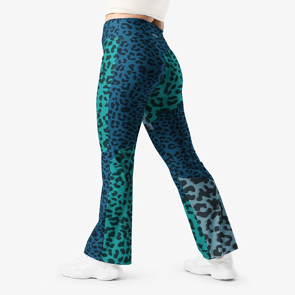 Frankencheetah Flare Leggings