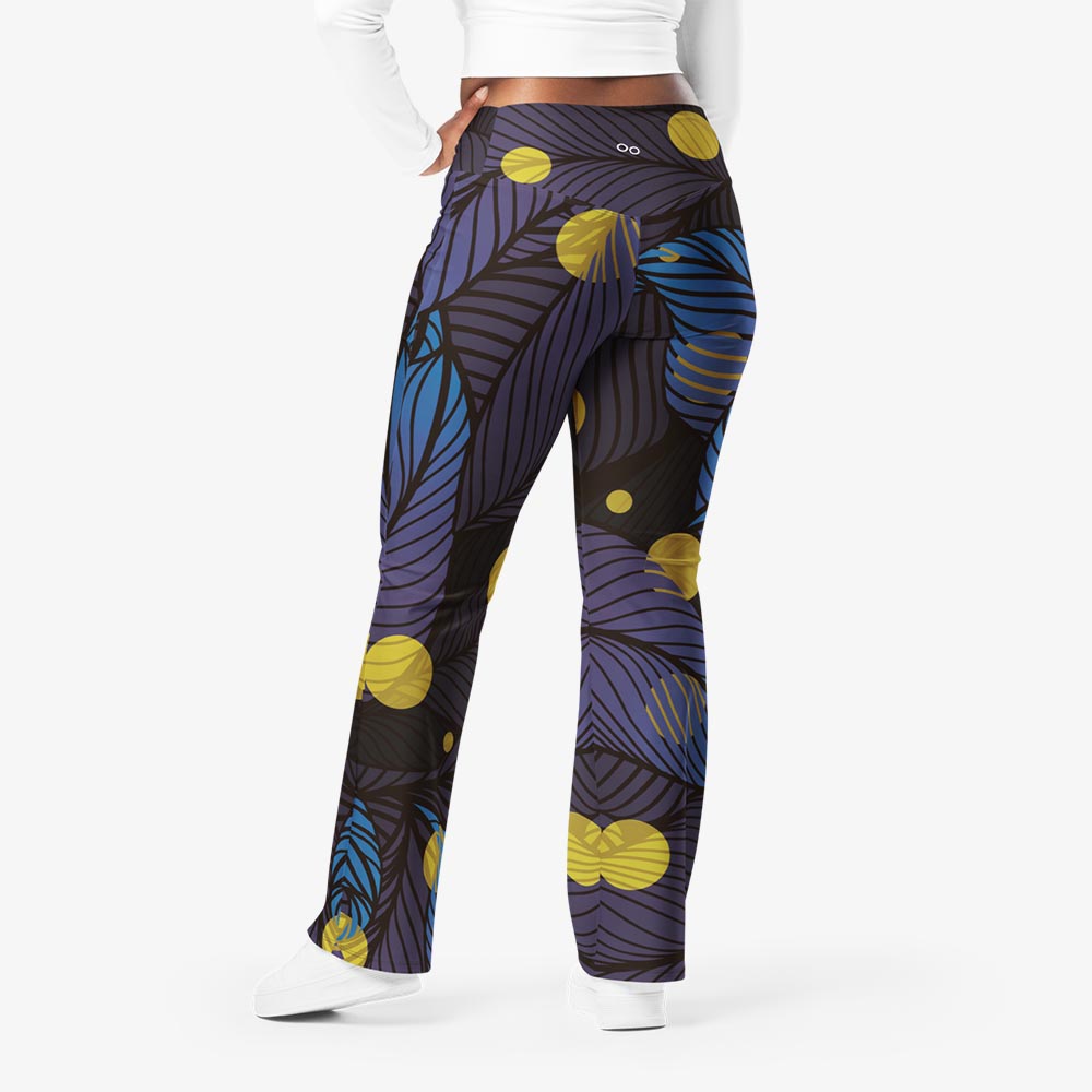 Fireflies Flare Leggings – Blue/Yellow