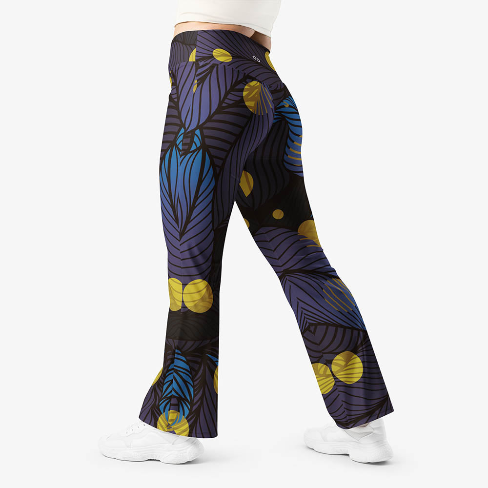 Fireflies Flare Leggings – Blue/Yellow