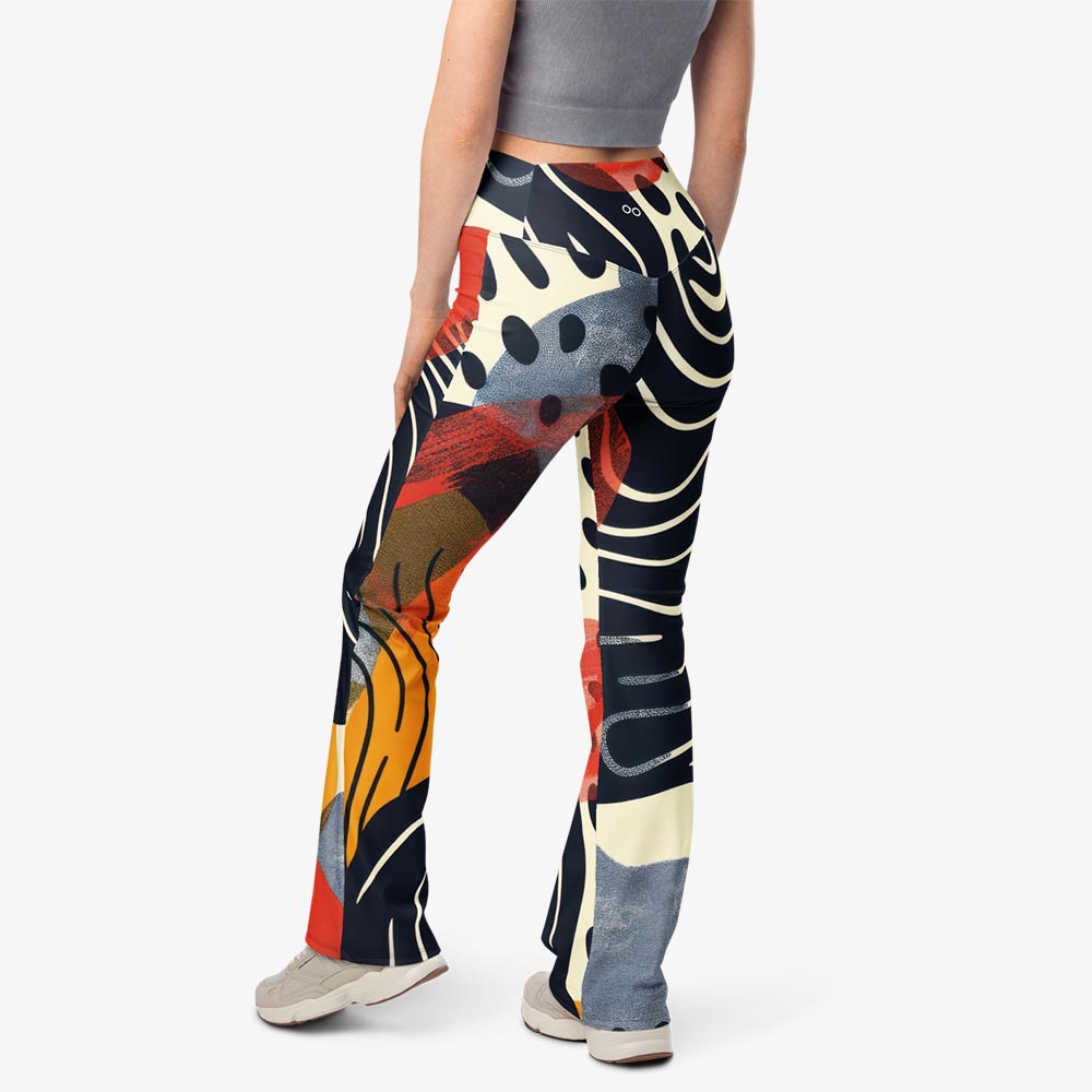 Dots & Waves Flare Leggings