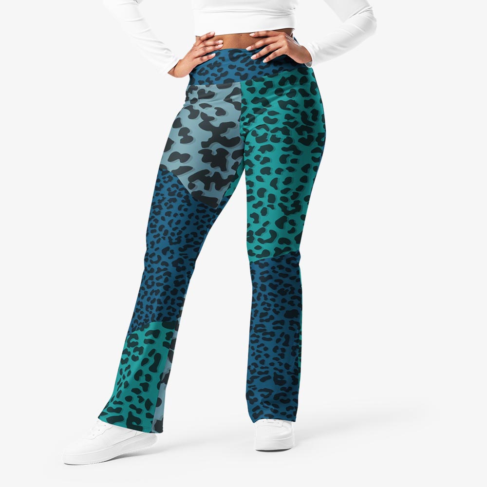 Frankencheetah Flare Leggings