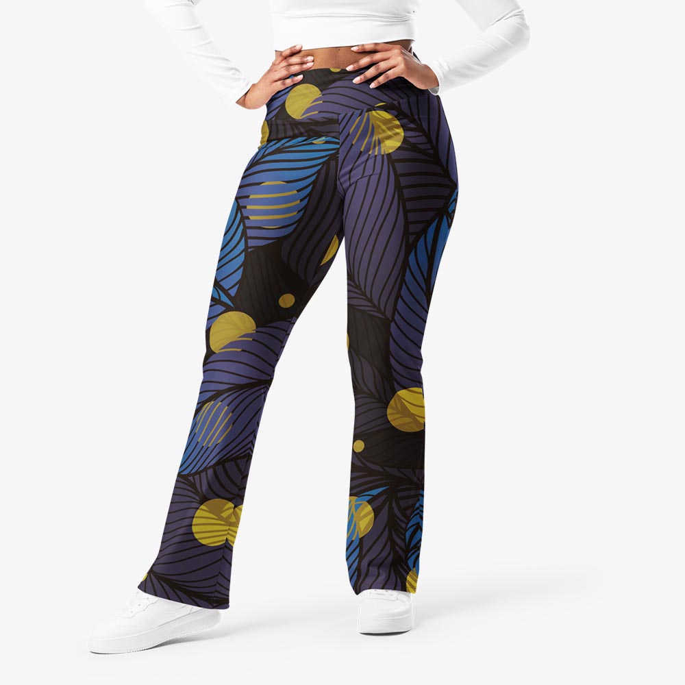 Fireflies Flare Leggings – Blue/Yellow