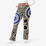 WAREHOUSE Recycled Flare leggings "Vertigo" Black/Blue/Red