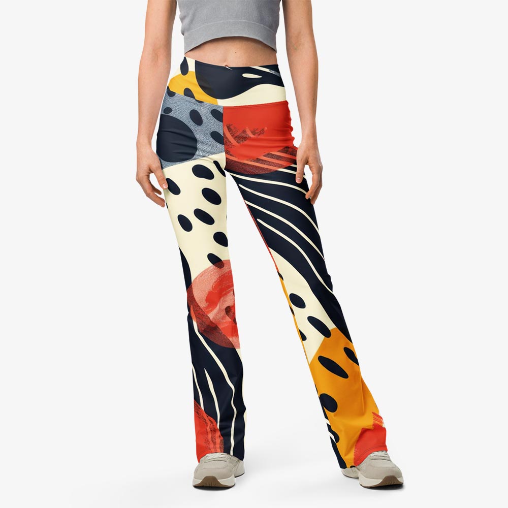 Dots & Waves Flare Leggings