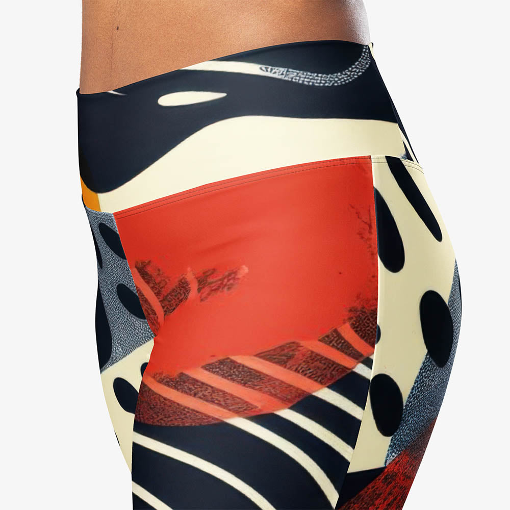 Dots & Waves Flare Leggings