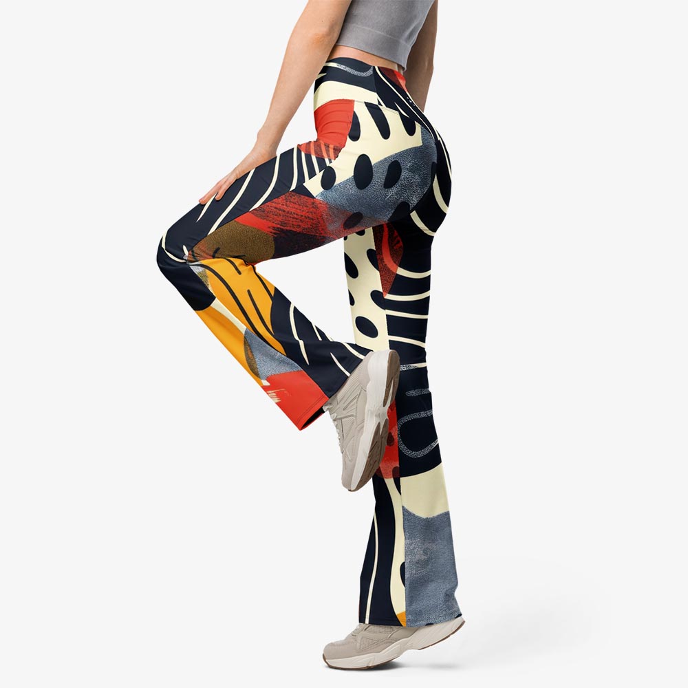 Dots & Waves Flare Leggings