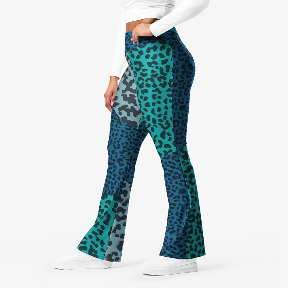 Frankencheetah Flare Leggings