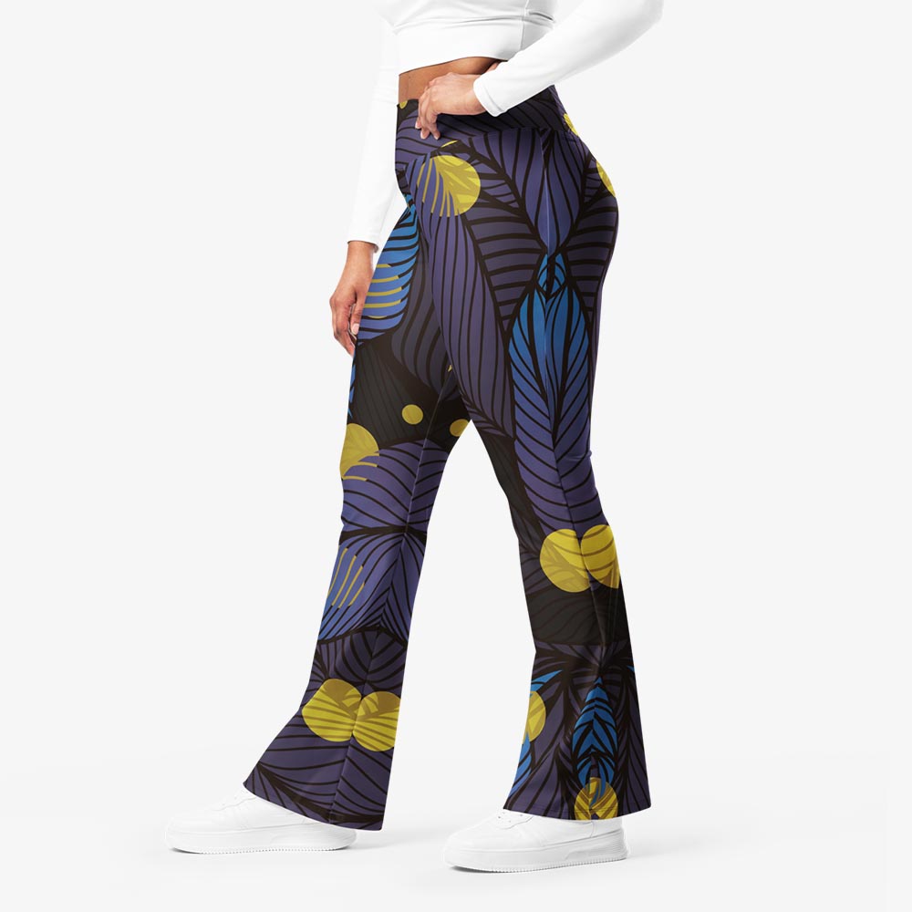 Fireflies Flare Leggings – Blue/Yellow