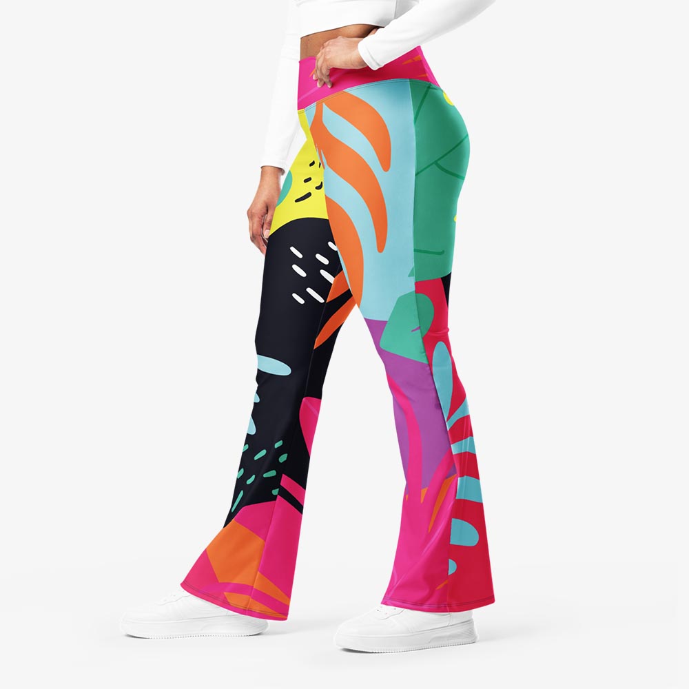 Neon Jungle Flare Leggings