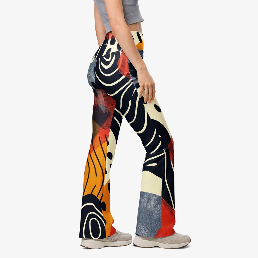 Dots & Waves Flare Leggings