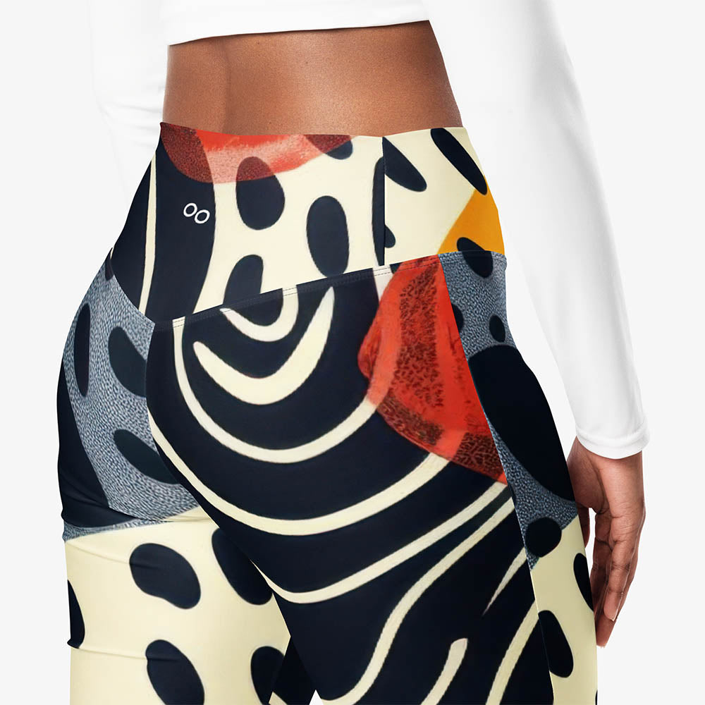 Dots & Waves Flare Leggings