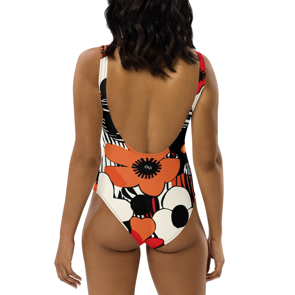 Zebra Blossom Swimsuit