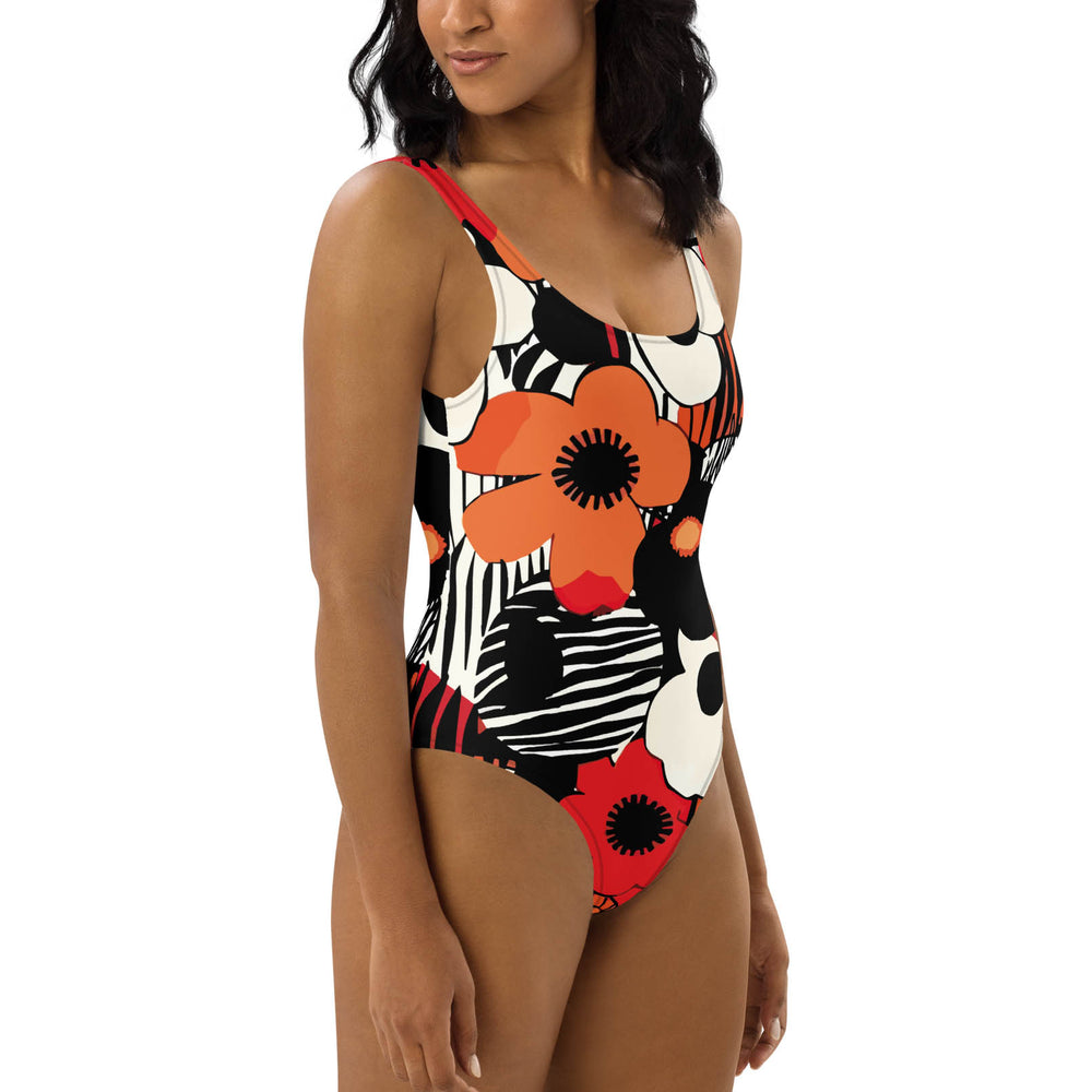 Zebra Blossom Swimsuit