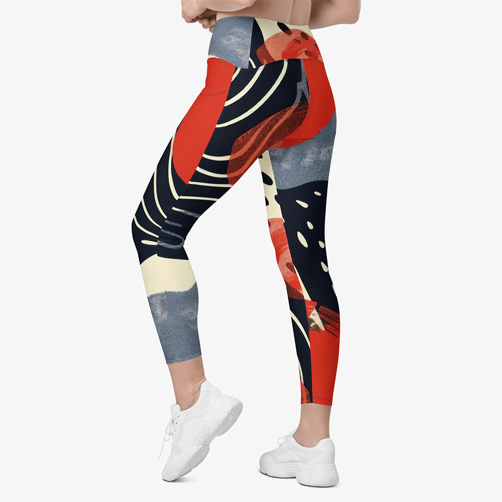 Dots & Waves Pocket Leggings