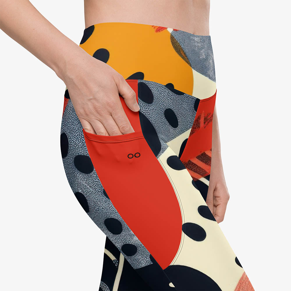 Dots & Waves Pocket Leggings