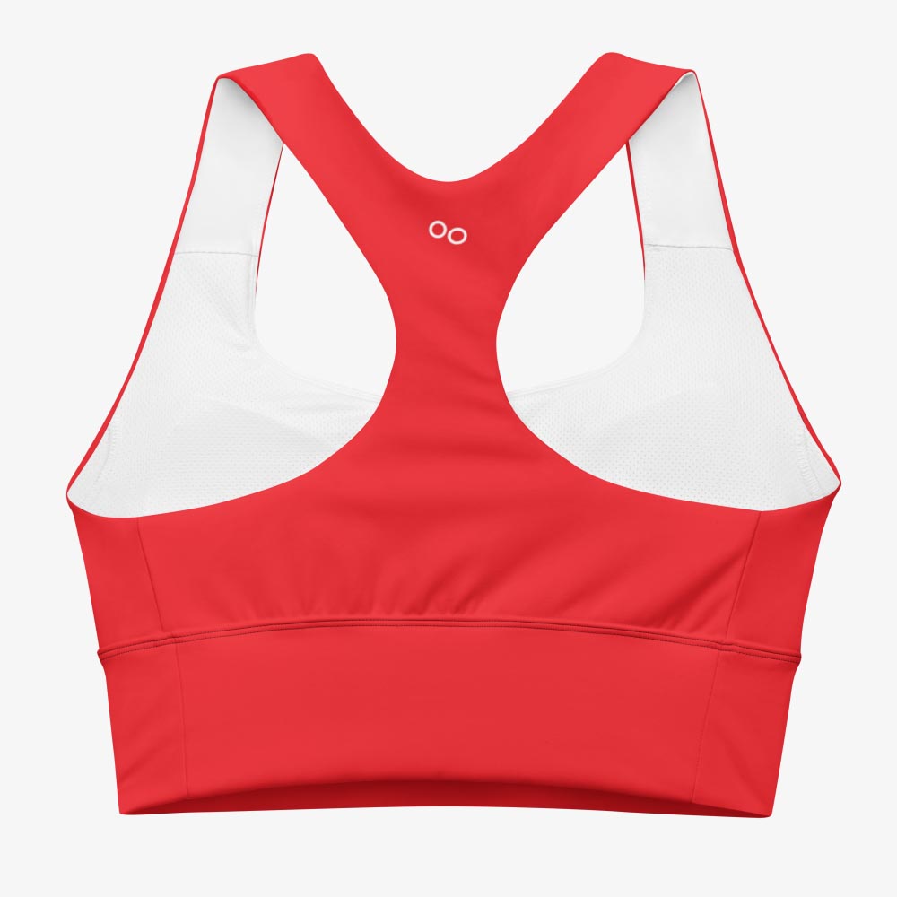 Red Monochrome High Impact Bra (matches Stripes & Petals)