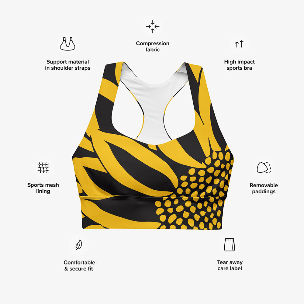 Funflower High Impact Bra