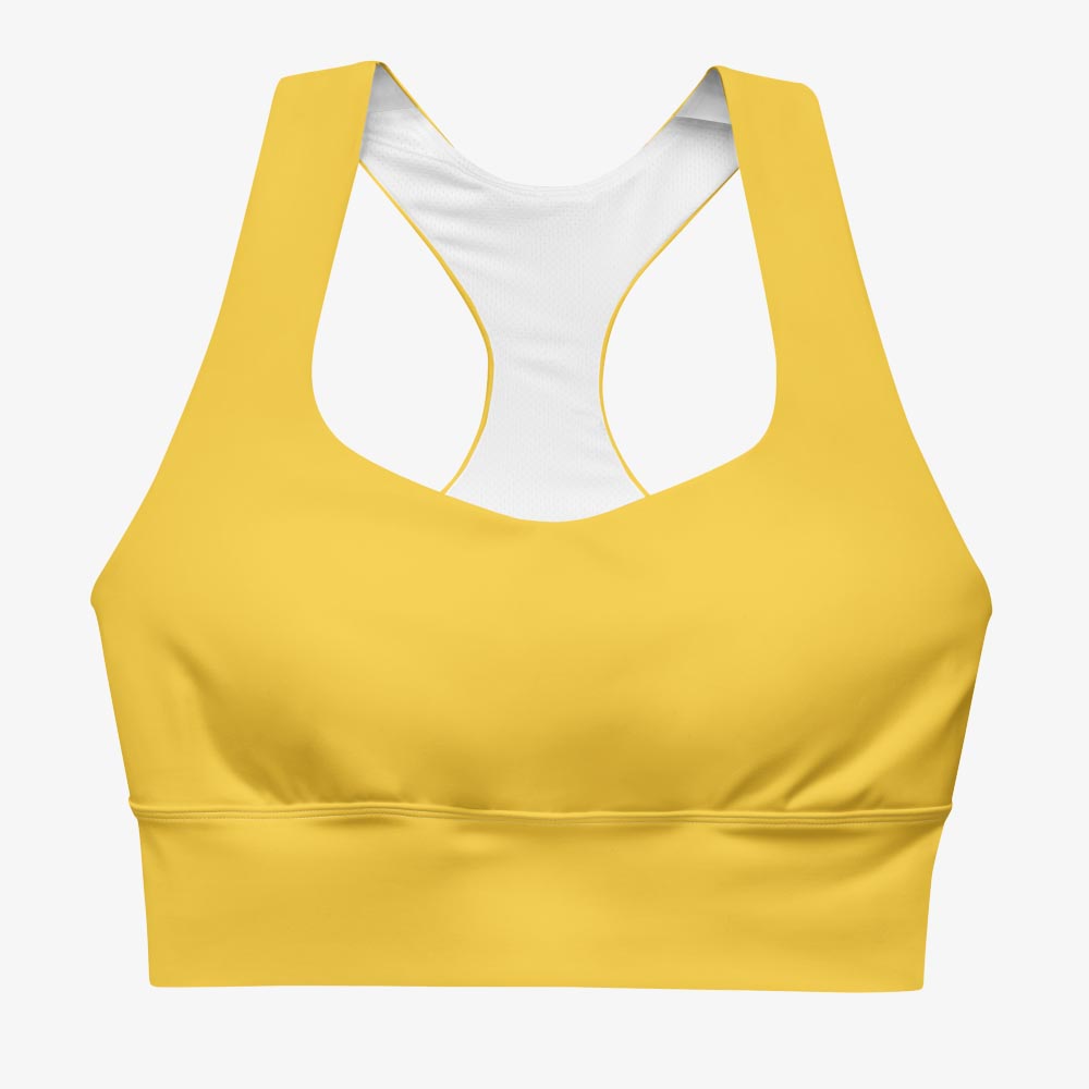 Yellow Monochrome High Impact Bra (matches Electric Maze)