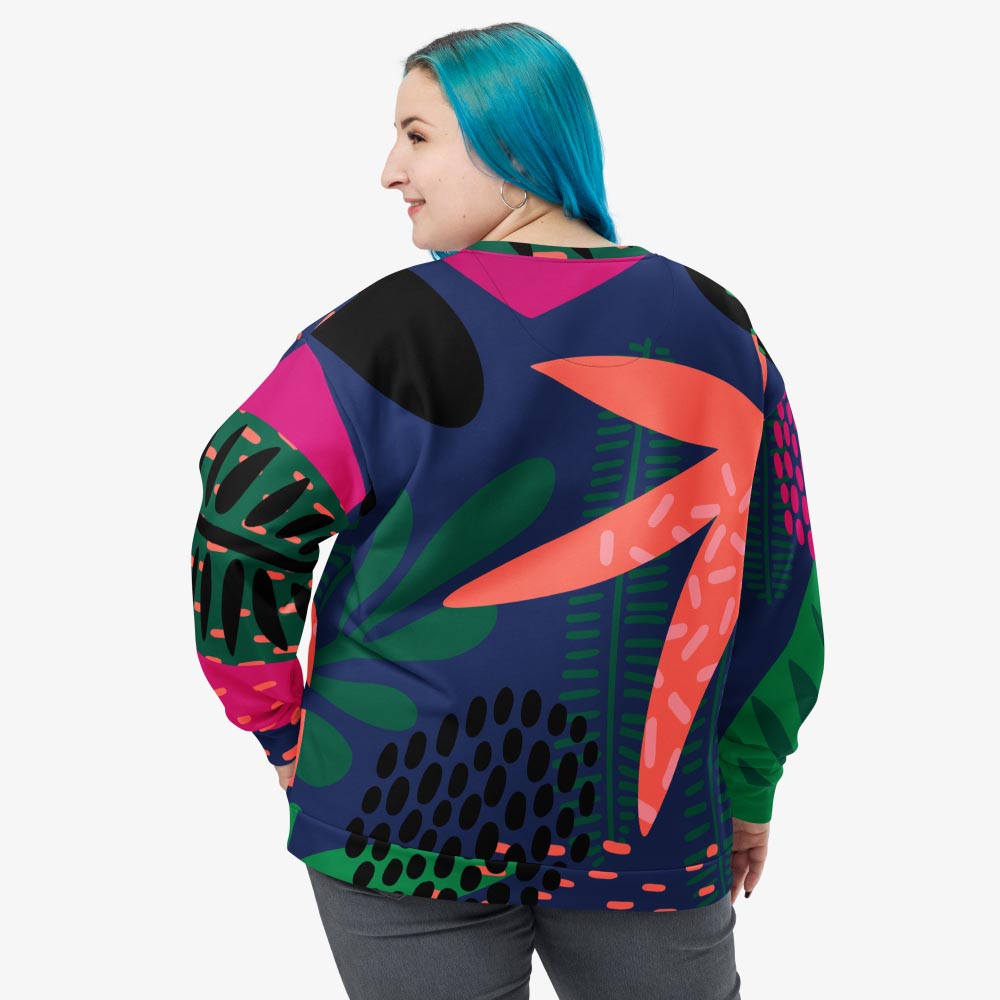 Floral Funk Sweatshirt – Blue/Green/Coral