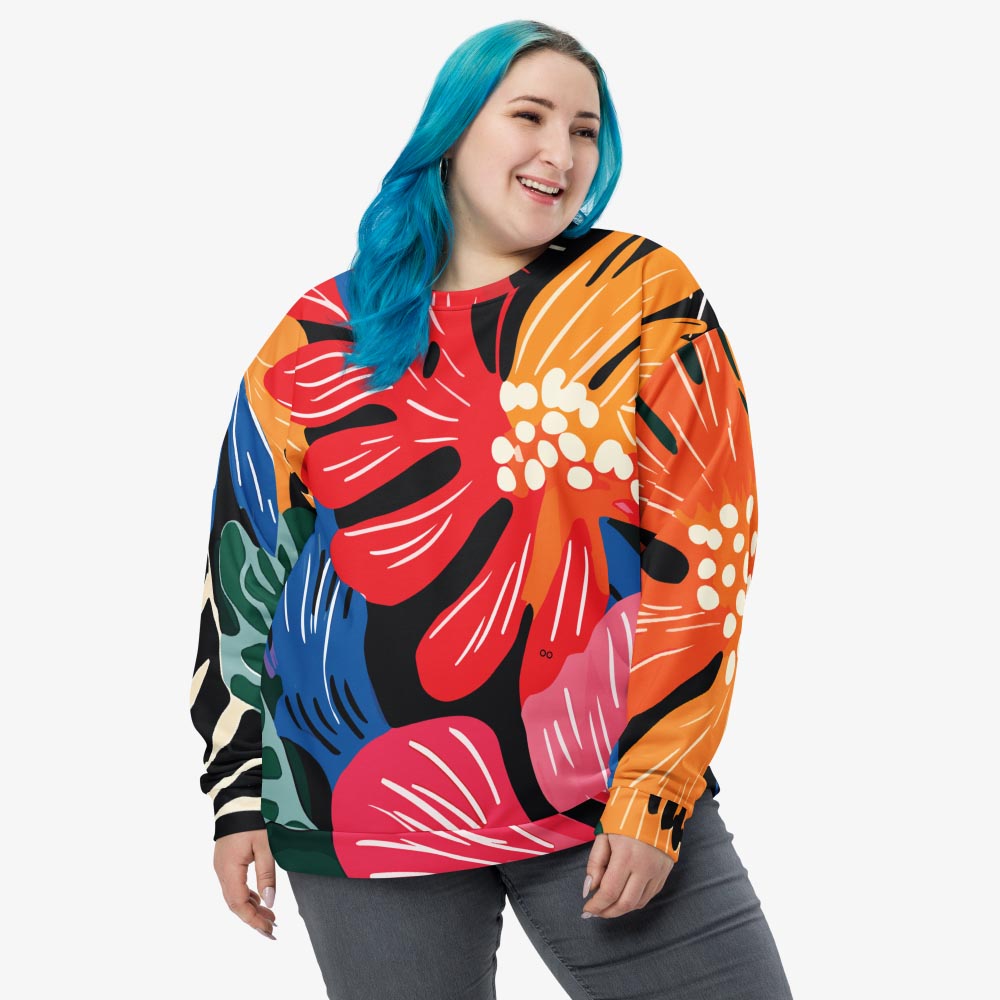 Stripes & Petals Sweatshirt