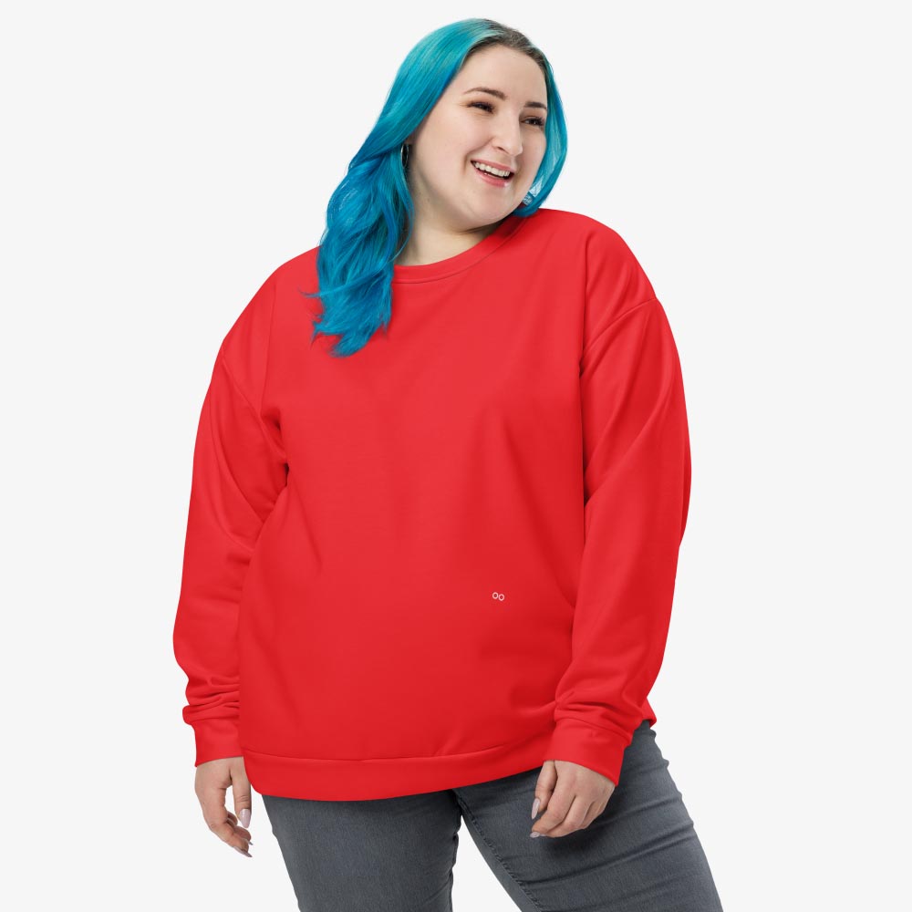 Red Monochrome Sweatshirt (matches Stripes & Petals)