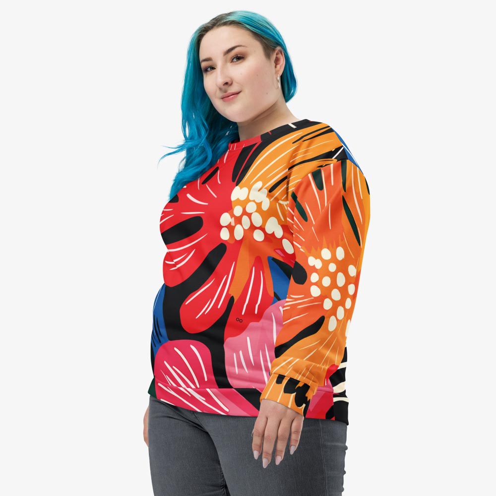 Stripes & Petals Sweatshirt