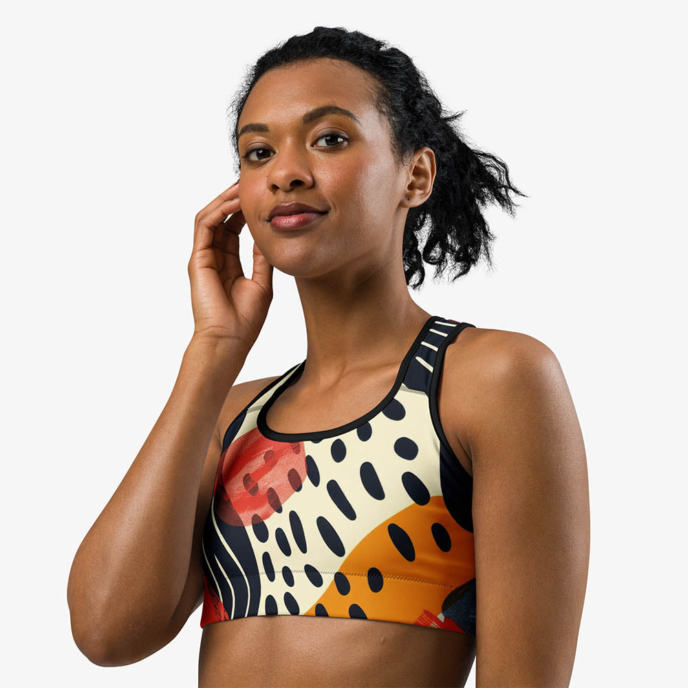 Dots & Waves Sports Bra