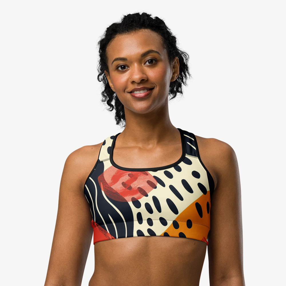 Dots & Waves Sports Bra