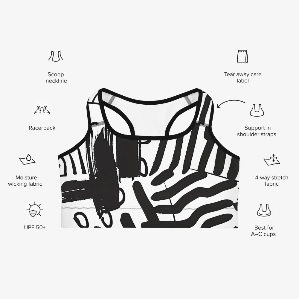 Black & Wow Sports Bra