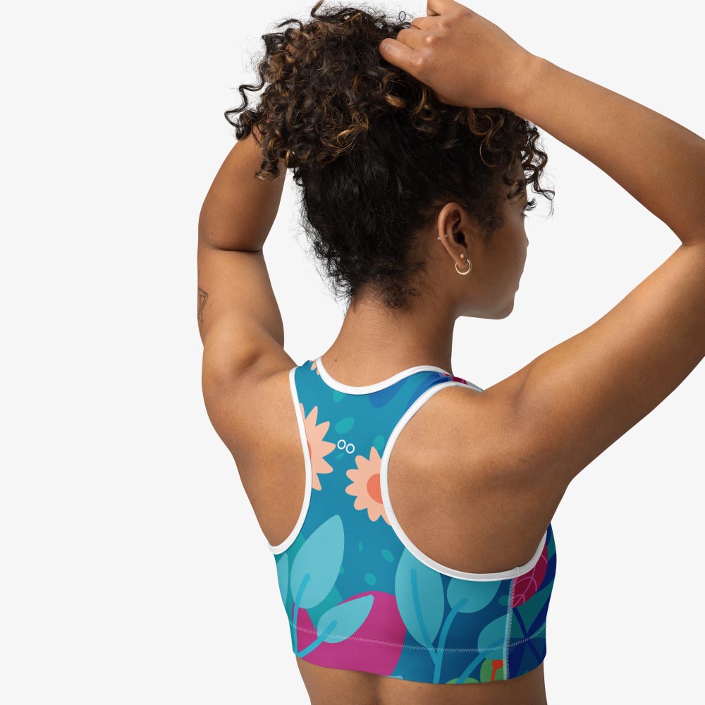 Petal Party Sports Bra