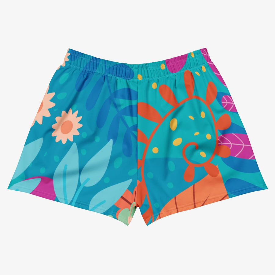 Breathy Shorts °Petal Party° Turquoise/Fuchsia