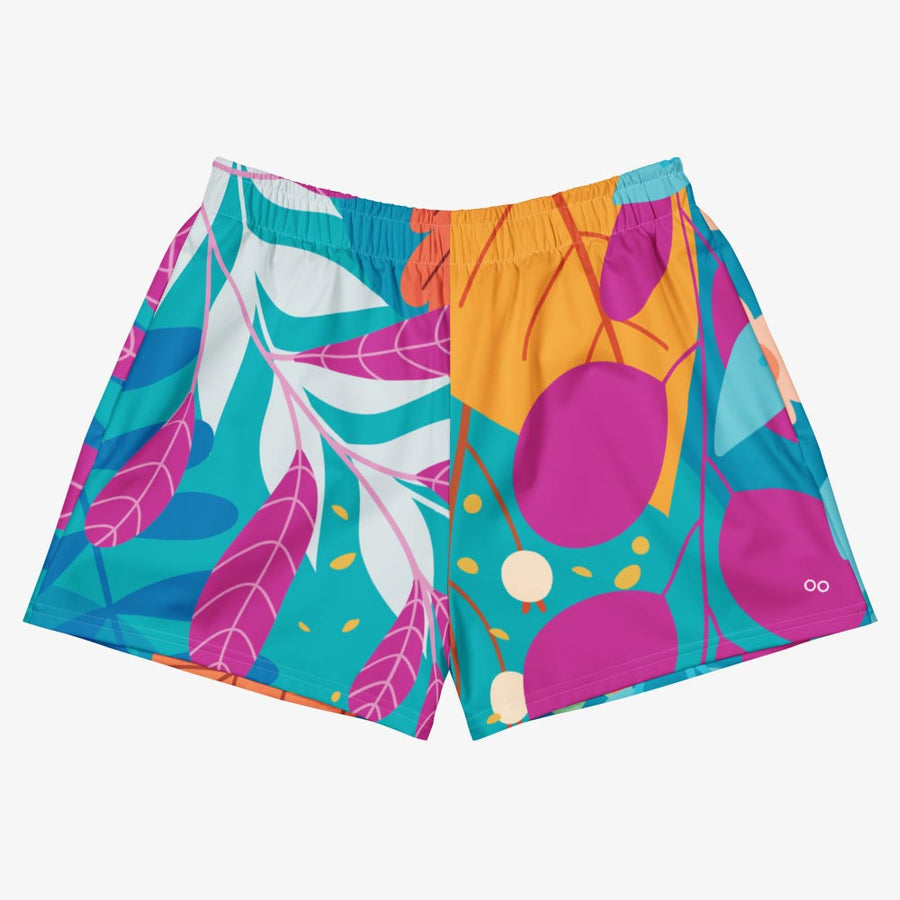 Breathy Shorts °Petal Party° Turquoise/Fuchsia