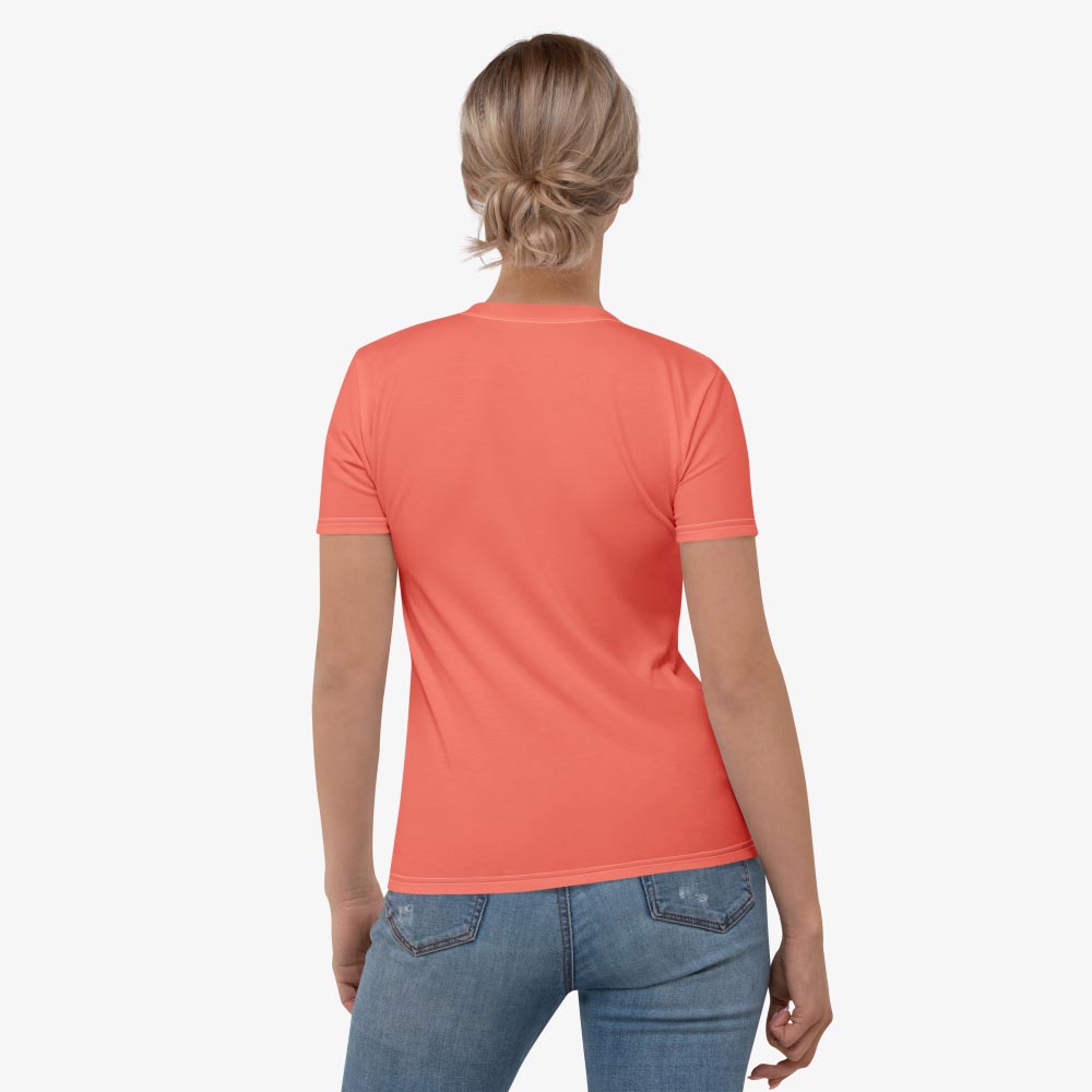 Coral Monochrome Stretchy Tee (matches Floral Funk)