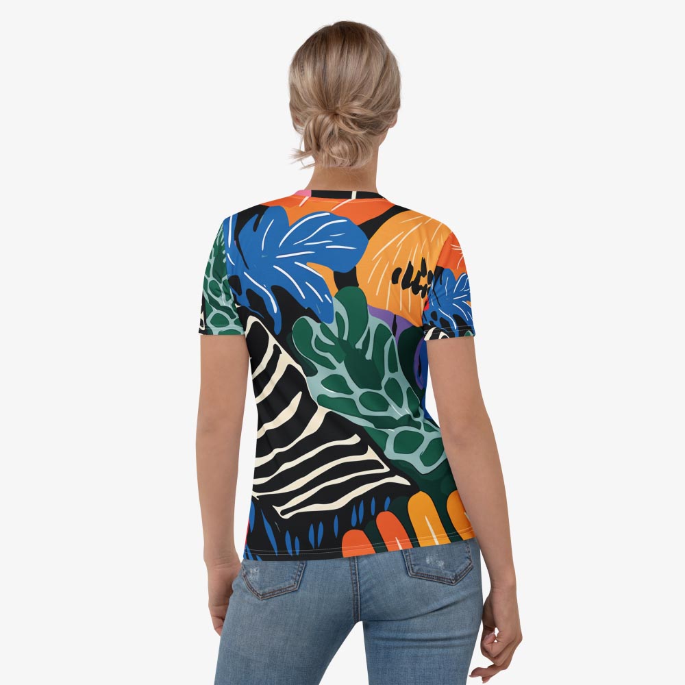 Stripes & Petals Stretchy Tee