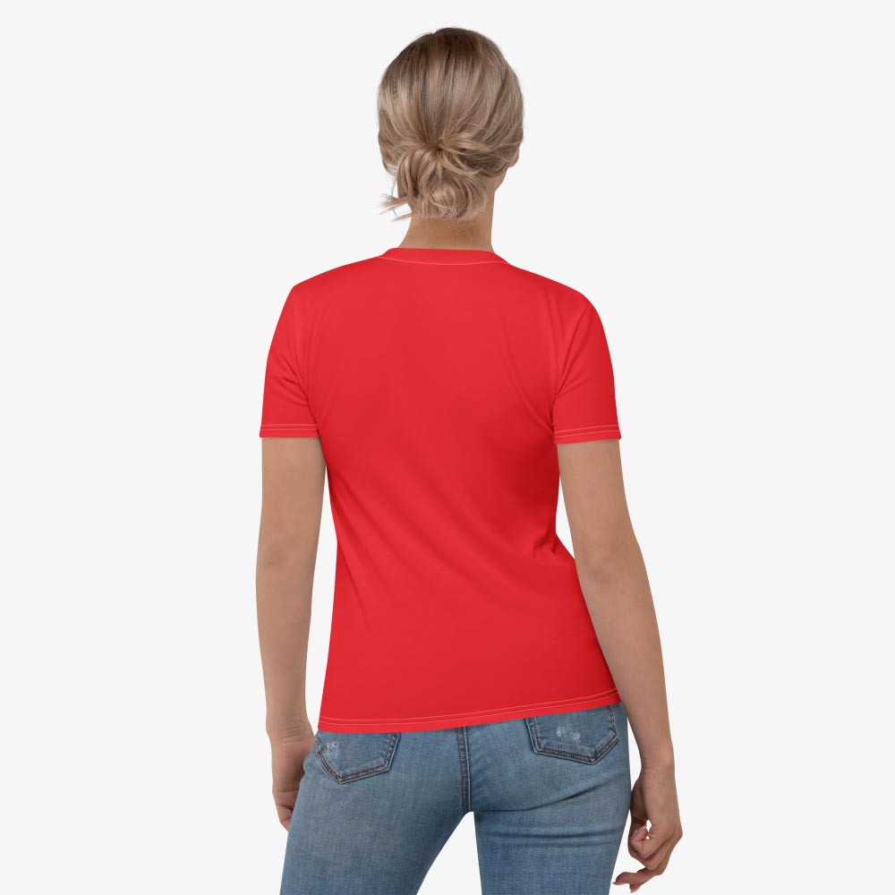 Red Monochrome Stretchy Tee (matches Stripes & Petals)