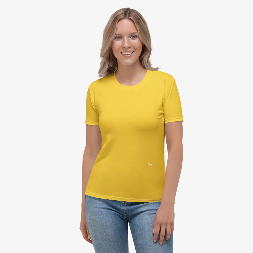 Yellow Monochrome Stretchy Tee (matches Electric Maze)