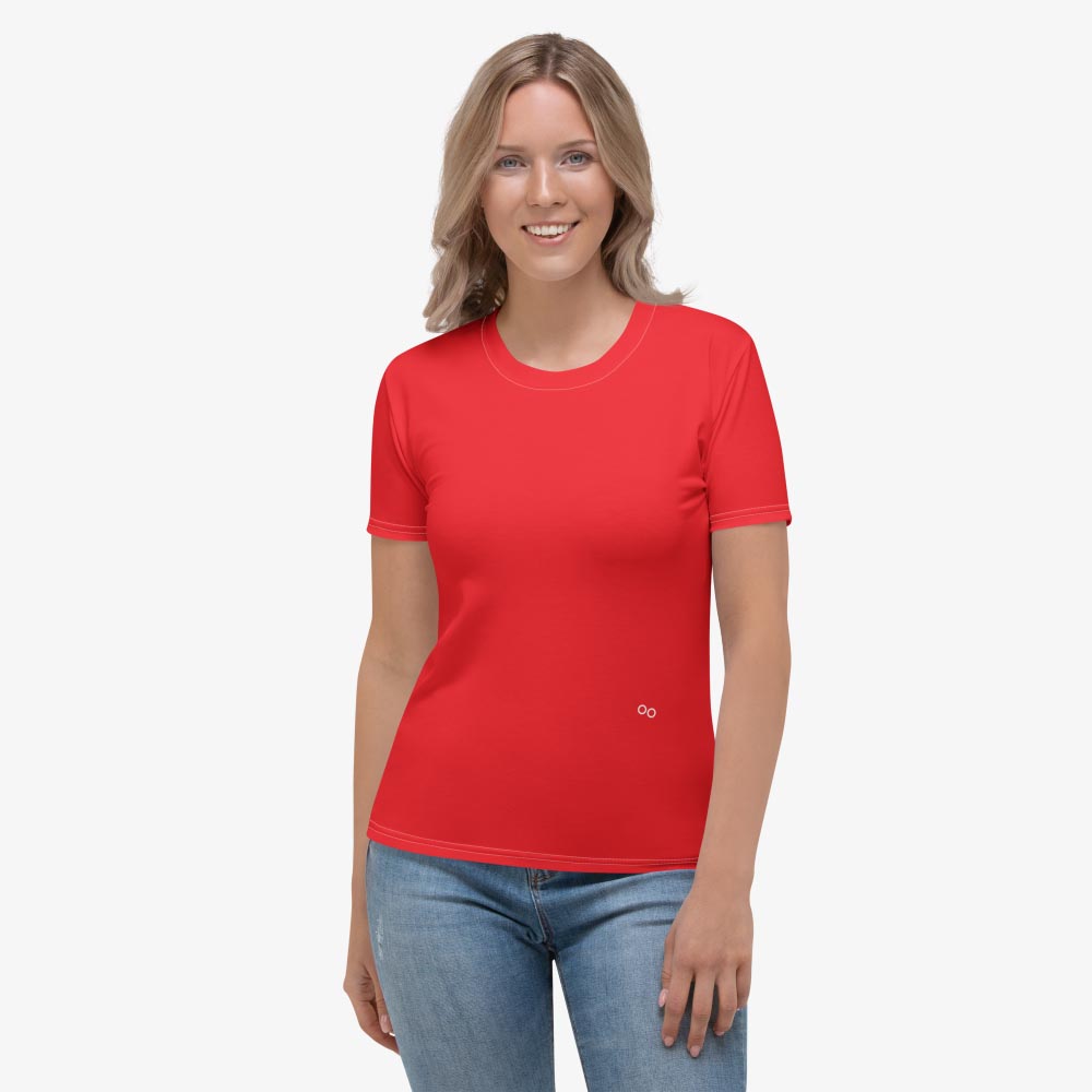 Red Monochrome Stretchy Tee (matches Stripes & Petals)