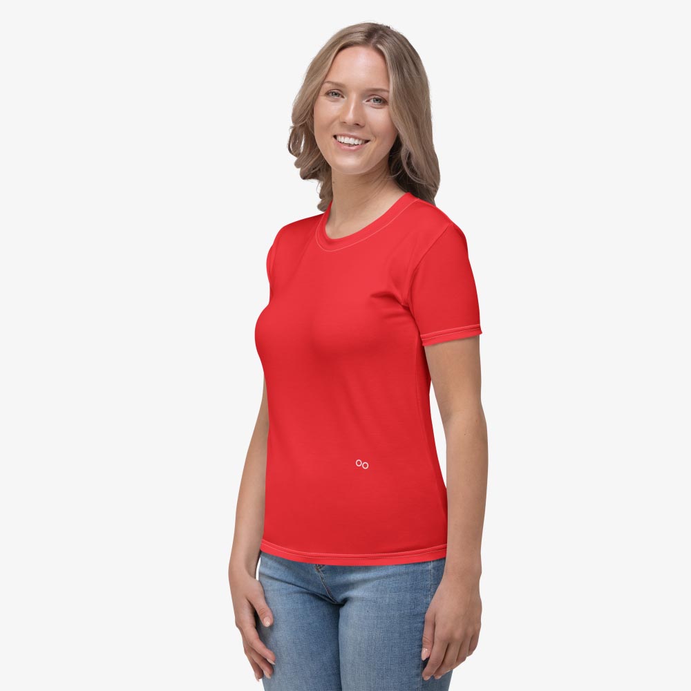 Red Monochrome Stretchy Tee (matches Stripes & Petals)