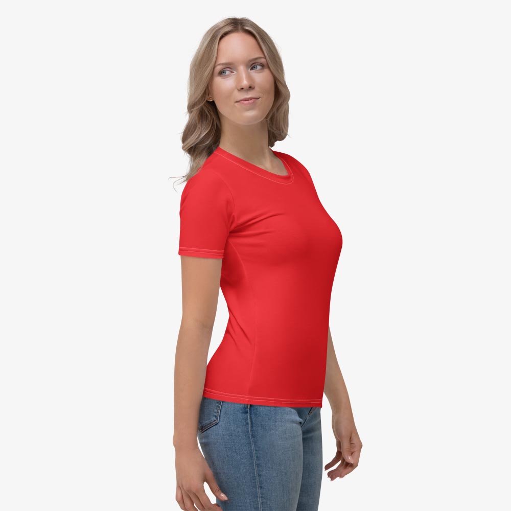 Red Monochrome Stretchy Tee (matches Stripes & Petals)