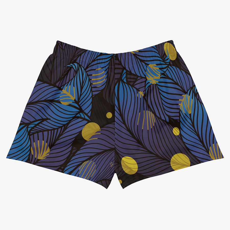 Recycled Breathy Shorts "Fireflies" Blue/Yellow