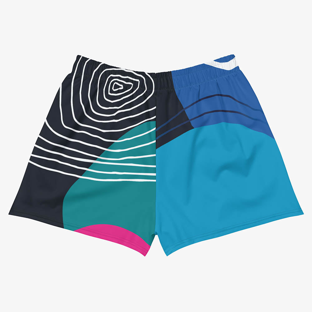 Modernist Breathy Shorts – Blue/Pink